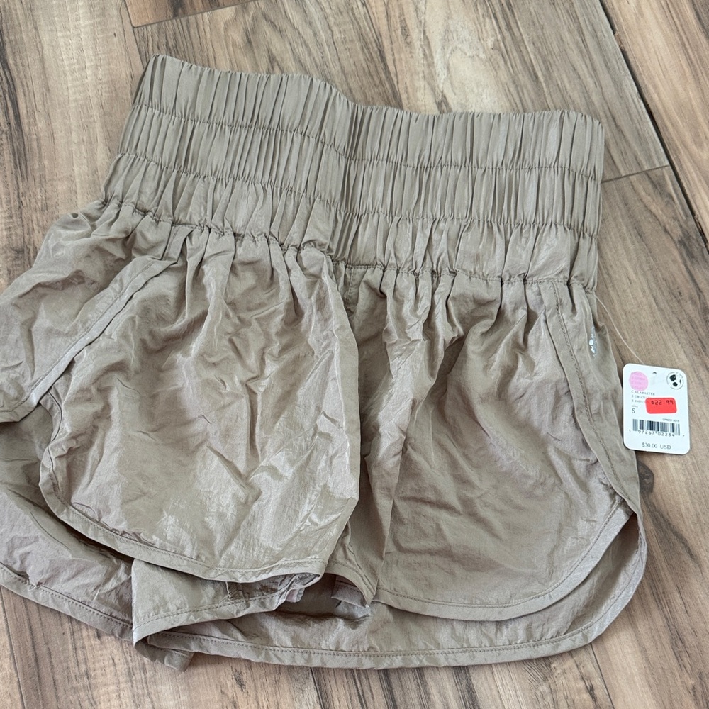 Free people tan shorts